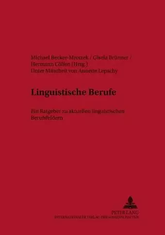 Linguistische Berufe cover