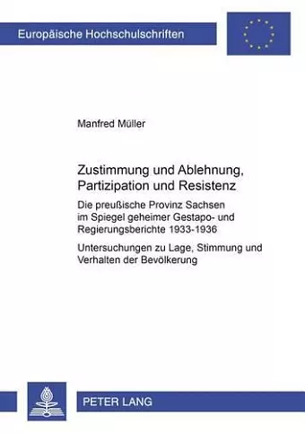 Zustimmung Und Ablehnung, Partizipation Und Resistenz cover