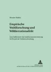 Empirische Wahlforschung Und Waehlerrationalitaet cover