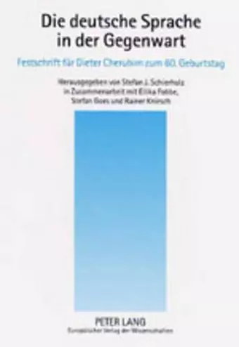 Die Deutsche Sprache in Der Gegenwart cover