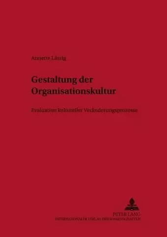 Gestaltung Der Organisationskultur cover