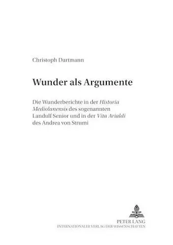 Wunder als Argumente cover