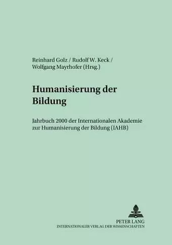 Humanisierung Der Bildung- Jahrbuch 2000 cover