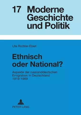 Ethnisch oder National? cover