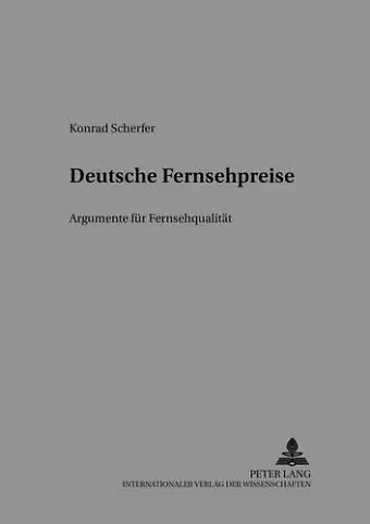 Deutsche Fernsehpreise cover