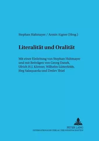 Literalitaet Und Oralitaet cover