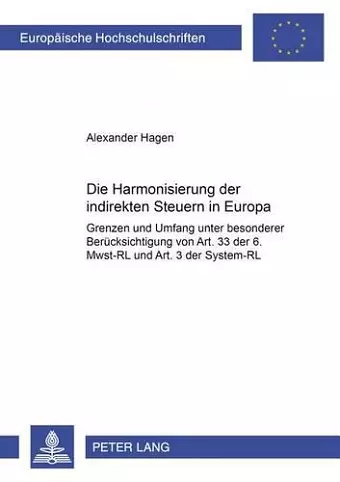 Die Harmonisierung Der Indirekten Steuern in Europa cover