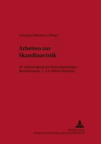 Arbeiten Zur Skandinavistik cover