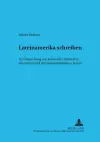 Lateinamerika Schreiben cover