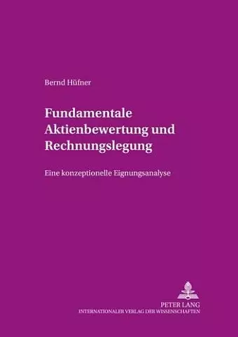 Fundamentale Aktienbewertung Und Rechnungslegung cover