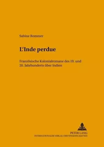 «L'inde Perdue» cover