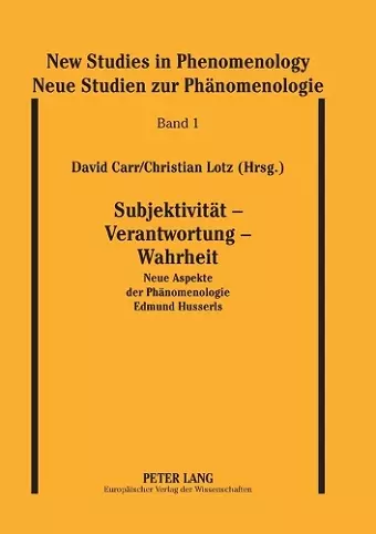 Subjektivitaet - Verantwortung - Wahrheit cover