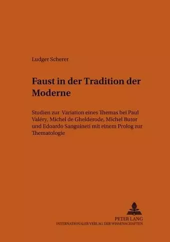 «Faust» in Der Tradition Der Moderne cover