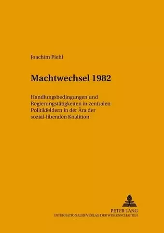 Machtwechsel 1982 cover