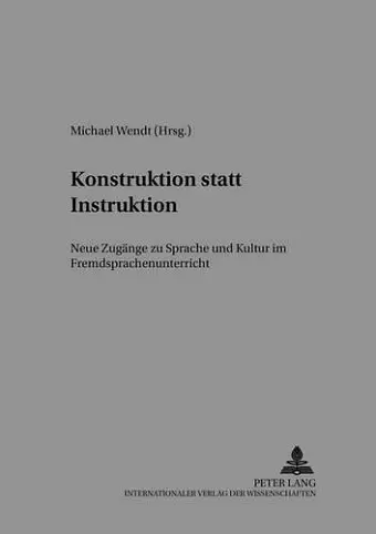 Konstruktion Statt Instruktion cover