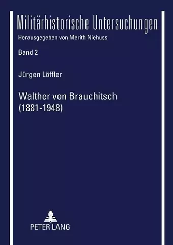 Walther von Brauchitsch (1881 - 1948) cover