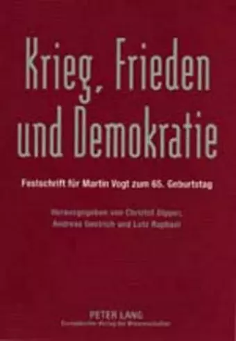 Krieg, Frieden Und Demokratie cover