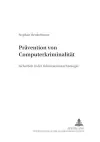 Praevention Von Computerkriminalitaet cover