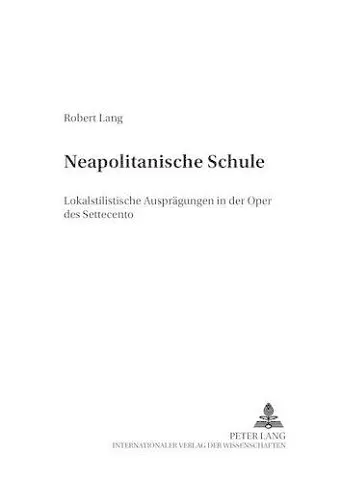 «Neapolitanische Schule» cover