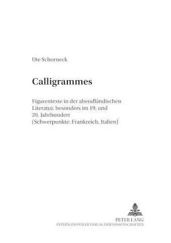 Calligrammes cover