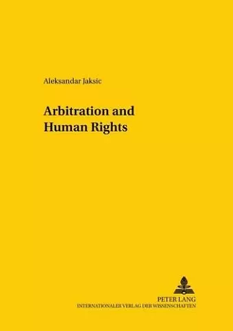 Arbitration and Human Rights cover