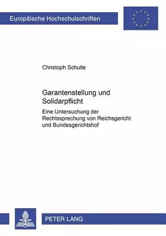 Garantenstellung Und Solidarpflicht cover