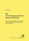 Der Verwertungswiderspruch in Theorie Und Praxis cover