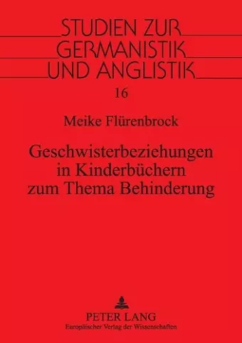 Geschwisterbeziehungen in Kinderbuechern zum Thema Behinderung cover