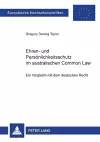 Ehren- und Persoenlichkeitsschutz im australischen Common Law cover