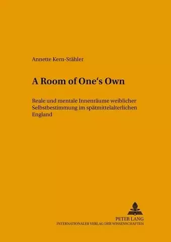 «A Room of One's Own» cover