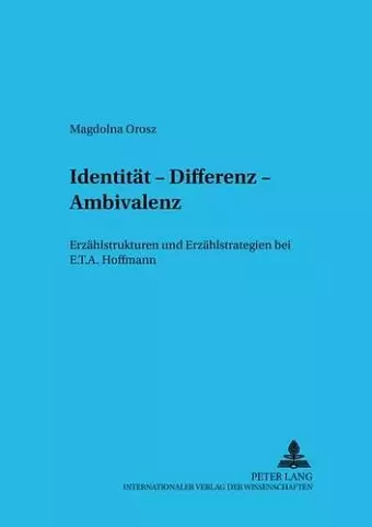 Identitaet, Differenz, Ambivalenz cover