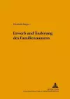 Erwerb Und Aenderung Des Familiennamens cover