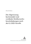 Die Abgrenzung «Horizontaler» Und «Vertikaler» Wettbewerbsbeschraenkungen Nach Der 6. Gwb-Novelle cover