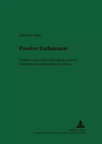 Passive Euthanasie cover