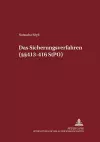 Das Sicherungsverfahren (§§ 413-416 Stpo) cover