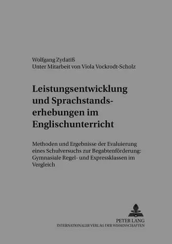 Leistungsentwicklung Und Sprachstandserhebungen Im Englischunterricht cover