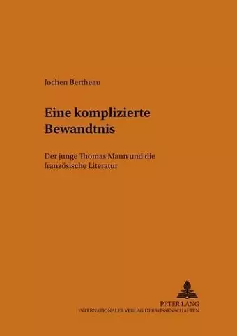 Eine Komplizierte Bewandtnis cover