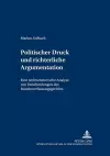 Politischer Druck Und Richterliche Argumentation cover