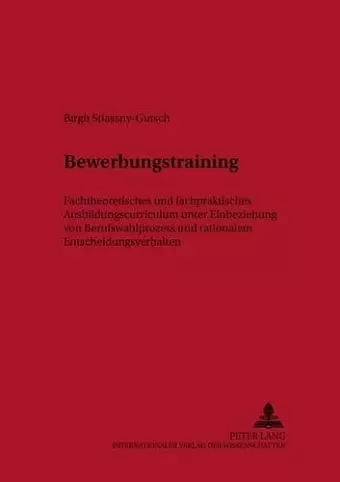 Bewerbungstraining cover