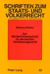 Der Minderheitenschutz Im Deutschen Verfassungsrecht cover