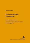 Franz Innerhofer ALS Erzaehler cover