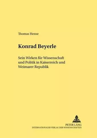 Konrad Beyerle cover