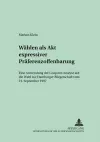 Waehlen ALS Akt Expressiver Praeferenzoffenbarung cover