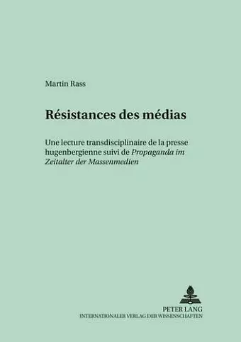 Résistances Des Médias cover