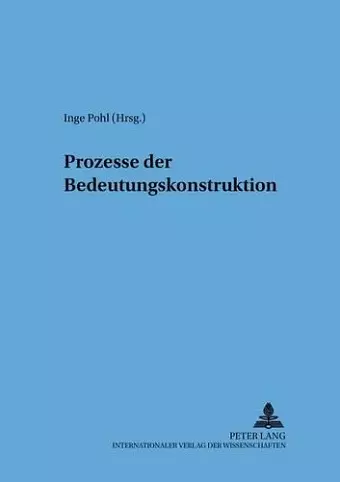 Prozesse Der Bedeutungskonstruktion cover