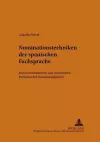 Nominationstechniken der Spanischen Fachsprache cover