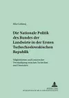 Die Nationale Politik Des Bundes Der Landwirte in Der Ersten Tschechoslowakischen Republik cover