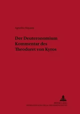 Der Deuteronomiumkommentar Des Theodoret Von Kyros cover