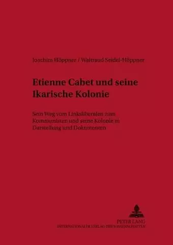 Etienne Cabet Und Seine Ikarische Kolonie cover