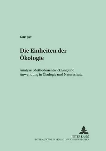 Die Einheiten Der Oekologie cover